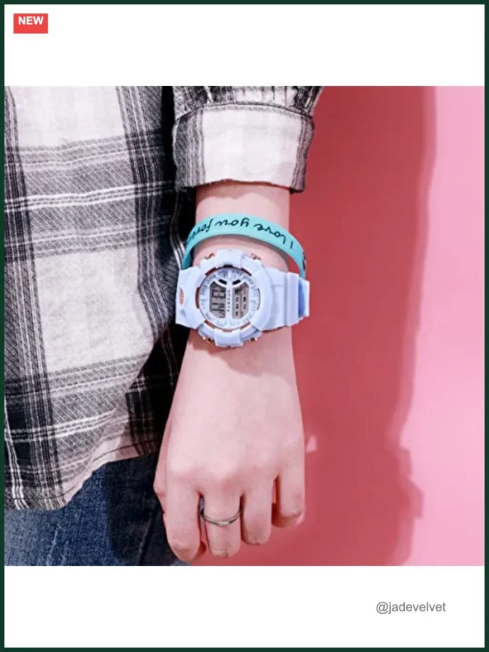 5 Pack Student Sports Watches Analog Digital Silicone Band Luminous Stopwatch